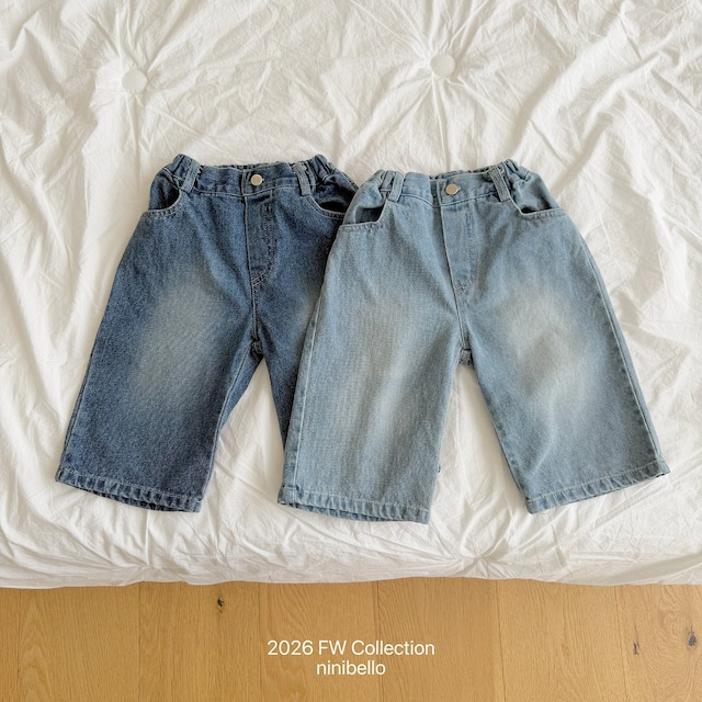 【取寄】ninibello|808 denim pants|808デニムパンツ|XS-2XL|kids|26 autumn