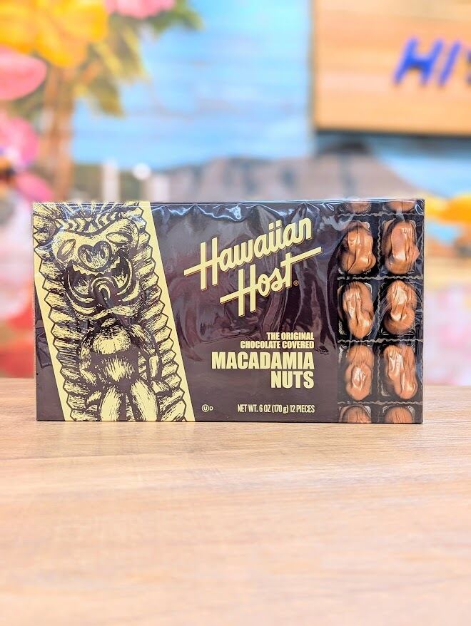 【ハワイアンホースト】マカデミアナッツチョコレート TIKI 6oz(12粒)
