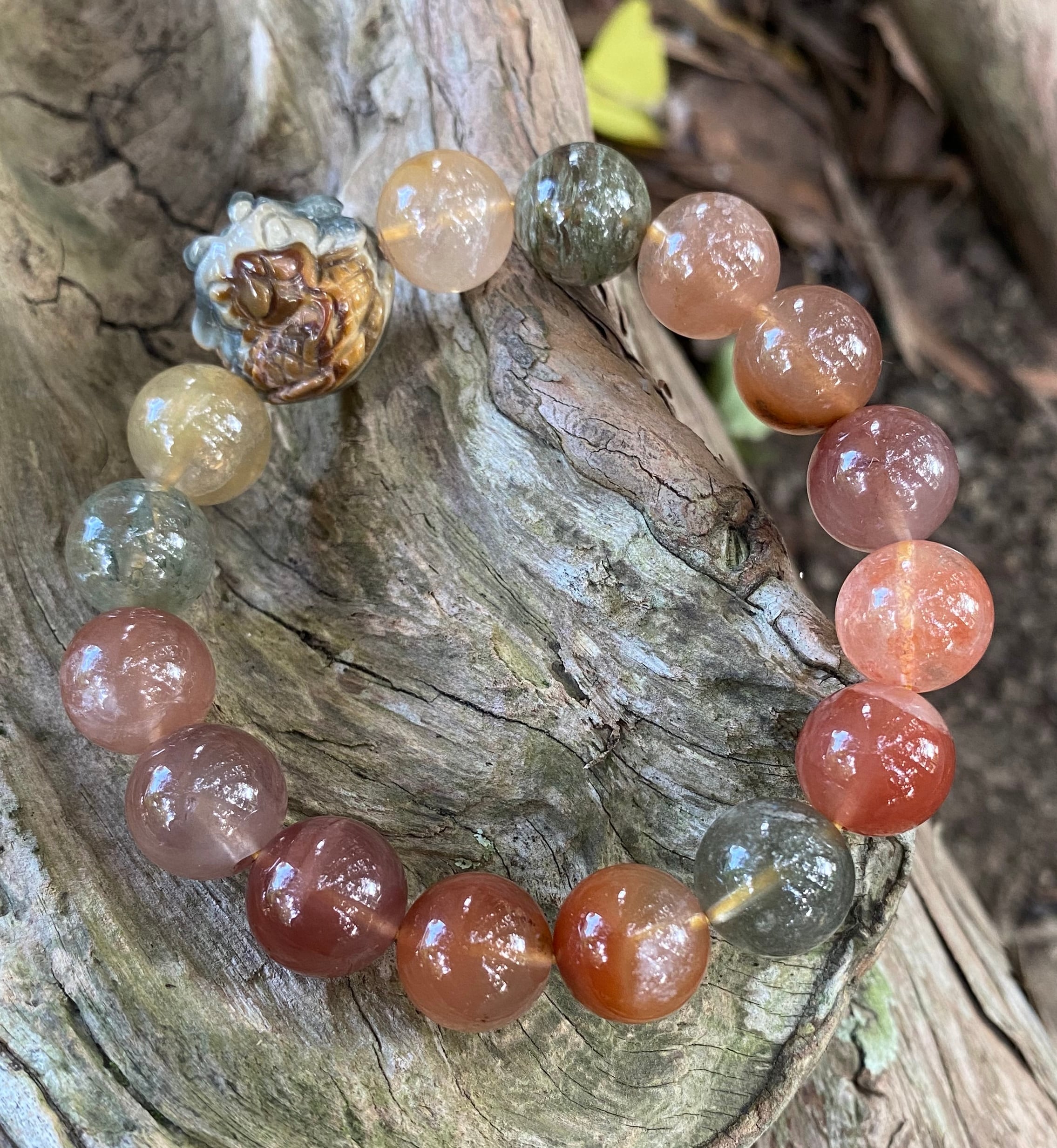 No.070 Mixラビットヘアルチル（福禄寿） 龍頭ブレス | Le rouet (ルエ)