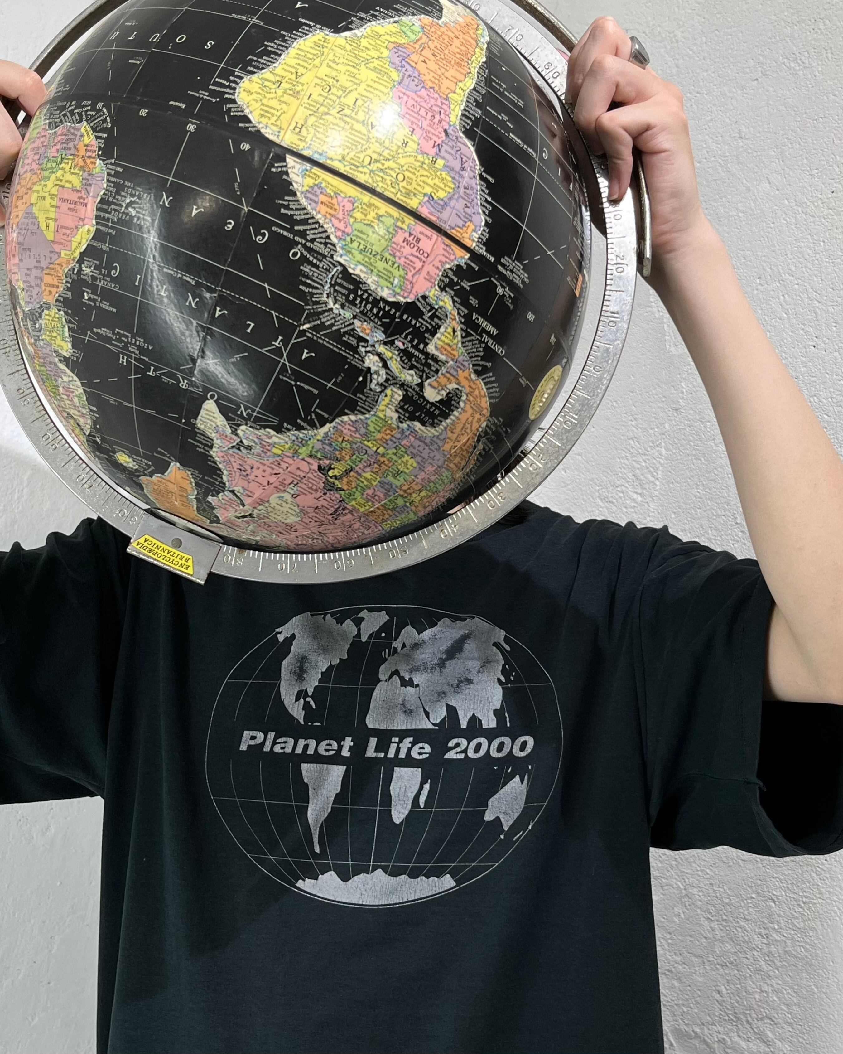 00s JERZEES "Planet Life 2000" S/S Print Tee USA製