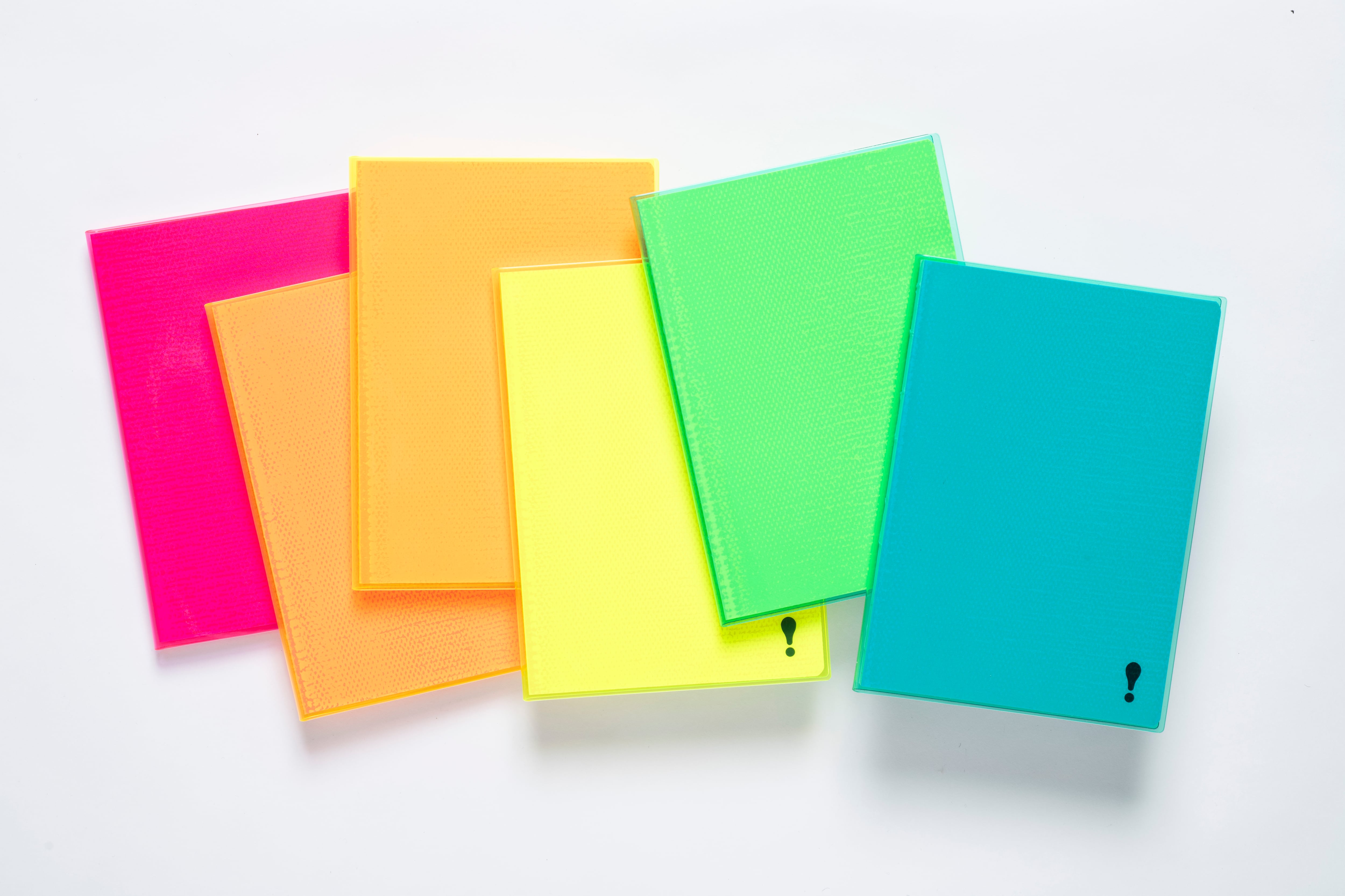 ネオングリーン 付箋 NEWllege】ネオンノート （グリーン×ブルー） | 新里製本所公式ショップ