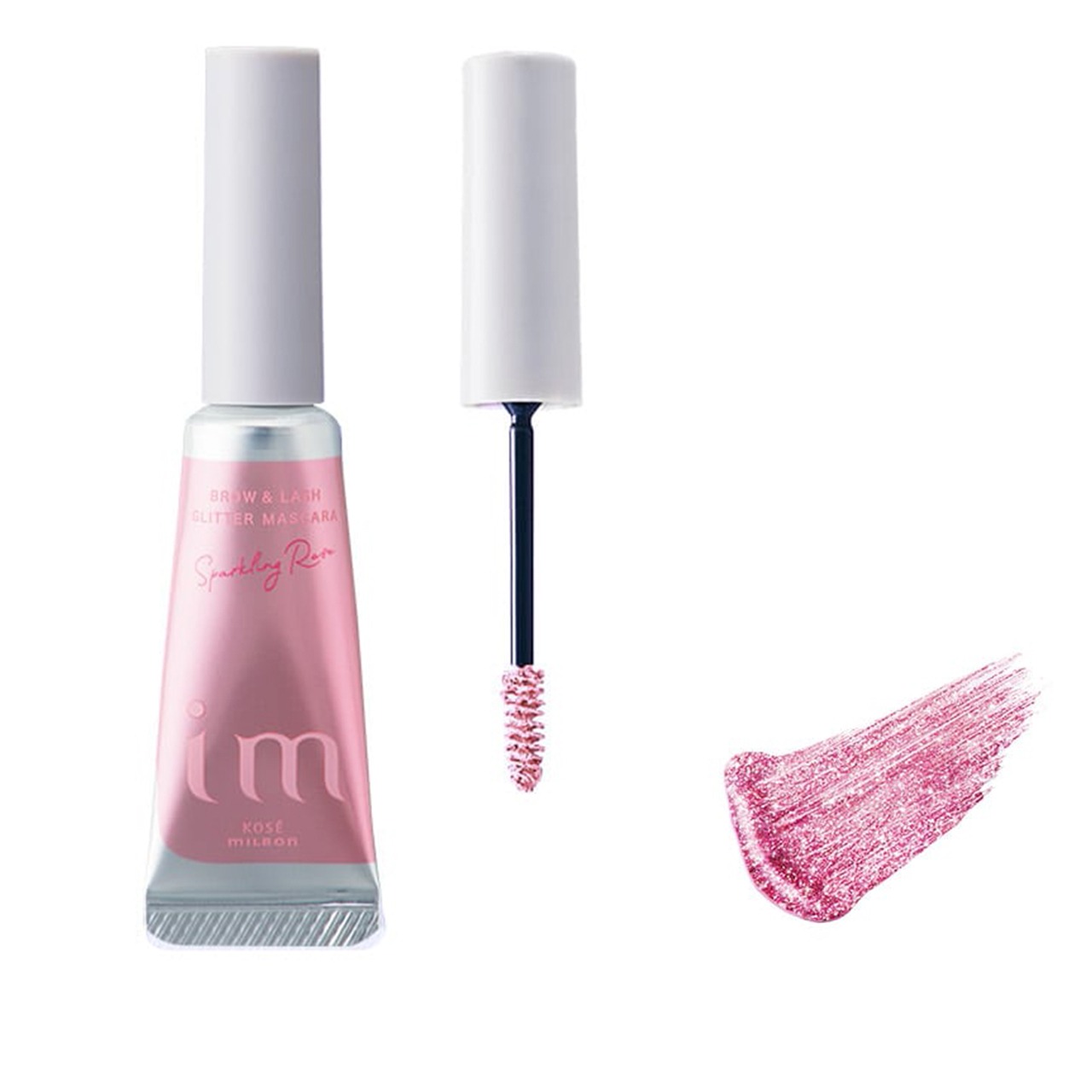 ミルボン　im　アイエム　ブロウ＆ラッシュ　グリッターマスカラ スパークリングロゼ