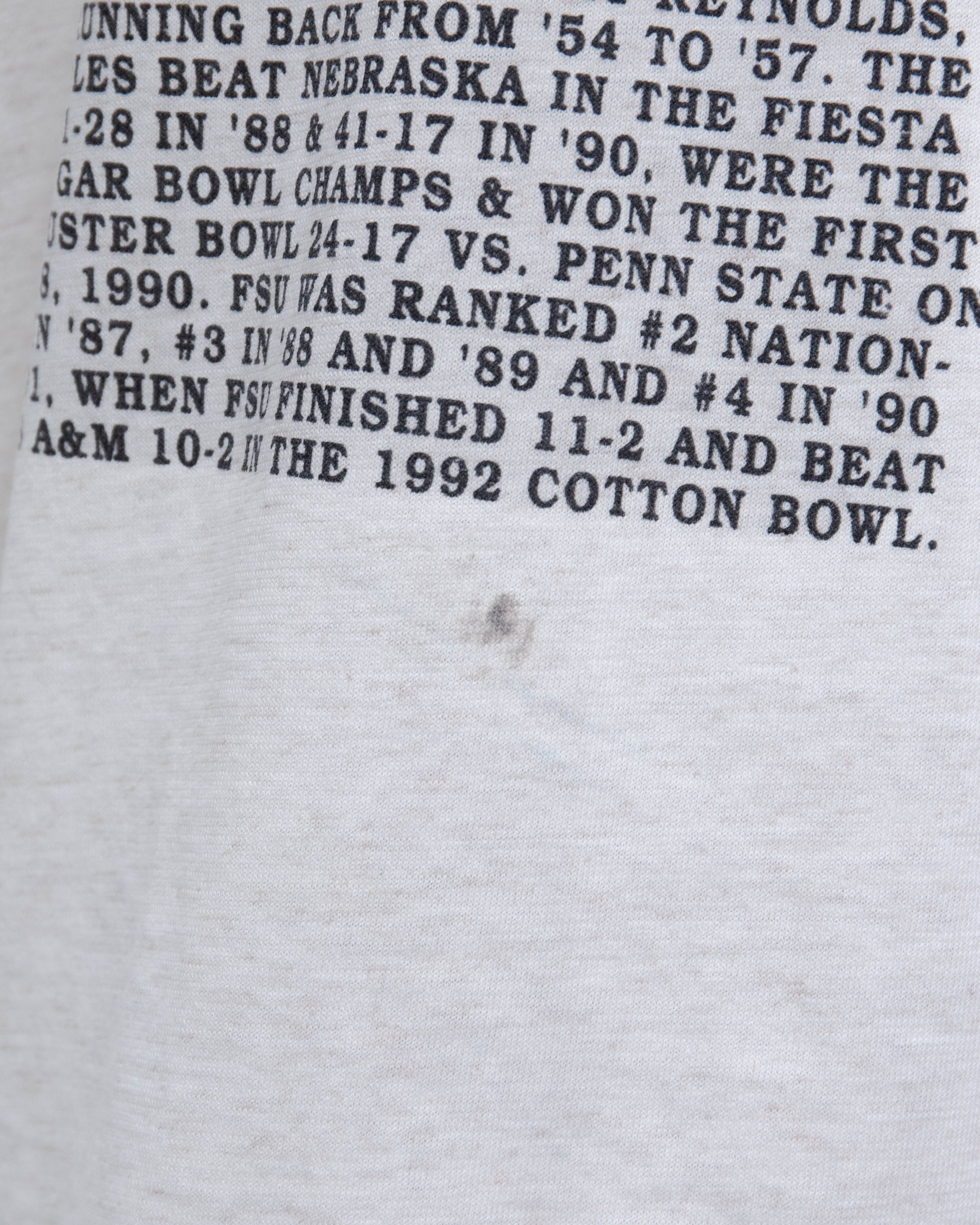 1990s “Florida State Seminoles” championship team tee | LUIK FINN