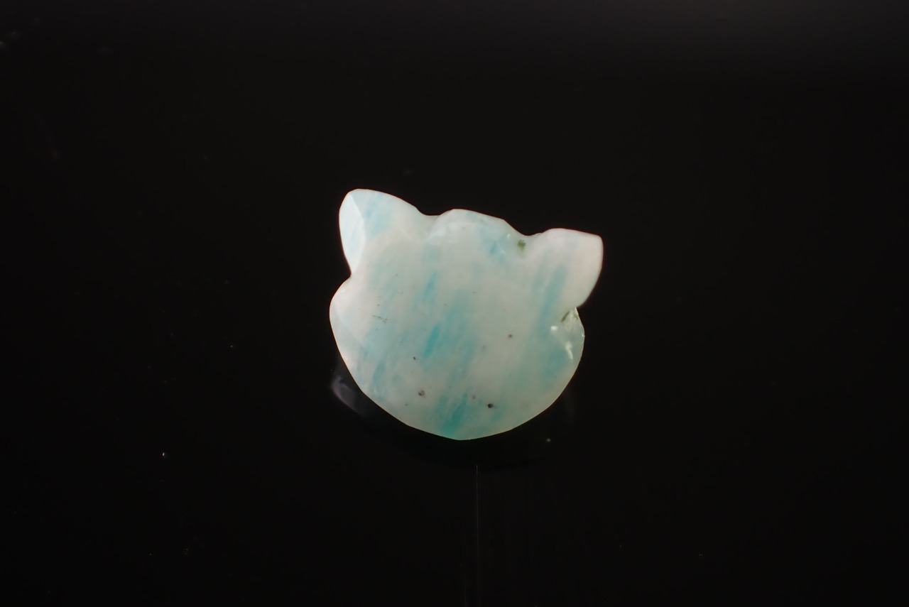 アマゾナイト(猫カット)　1.38ct　[D11‐331]