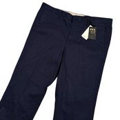 DAKS ダックス タグ付き コットン スラックスパンツ W97/ネイビー