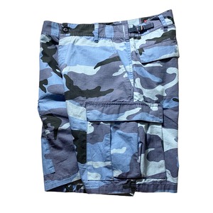 SUPREME blue camouflage cargo shorts