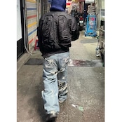 VIBE ストリート ボロボロジーンズ パンツ P109
