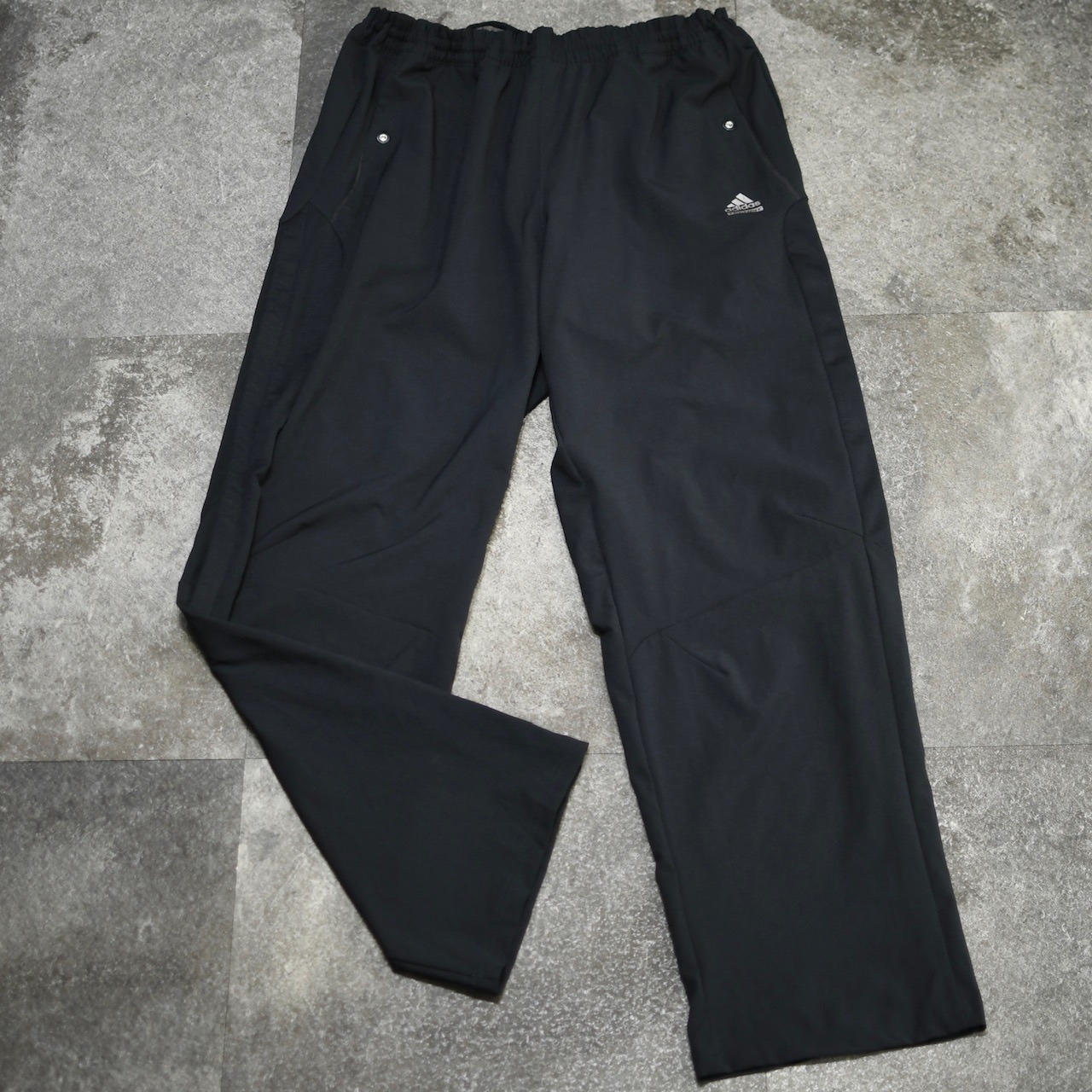 adidas side zip design wide nylon pants