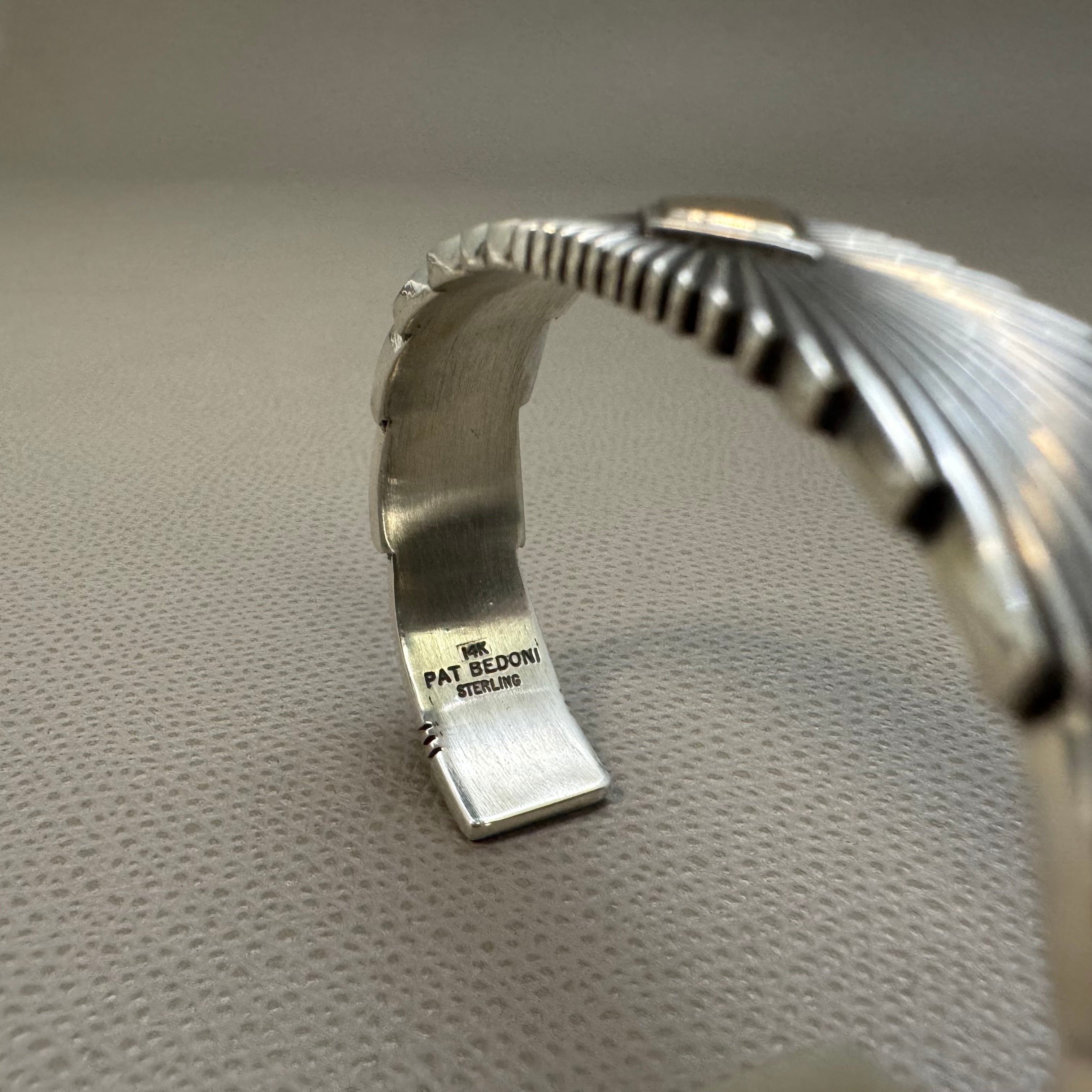 NAVAJO（ナバホ）族 Pat Bedonie作 14K GOLD サンバーストバングル