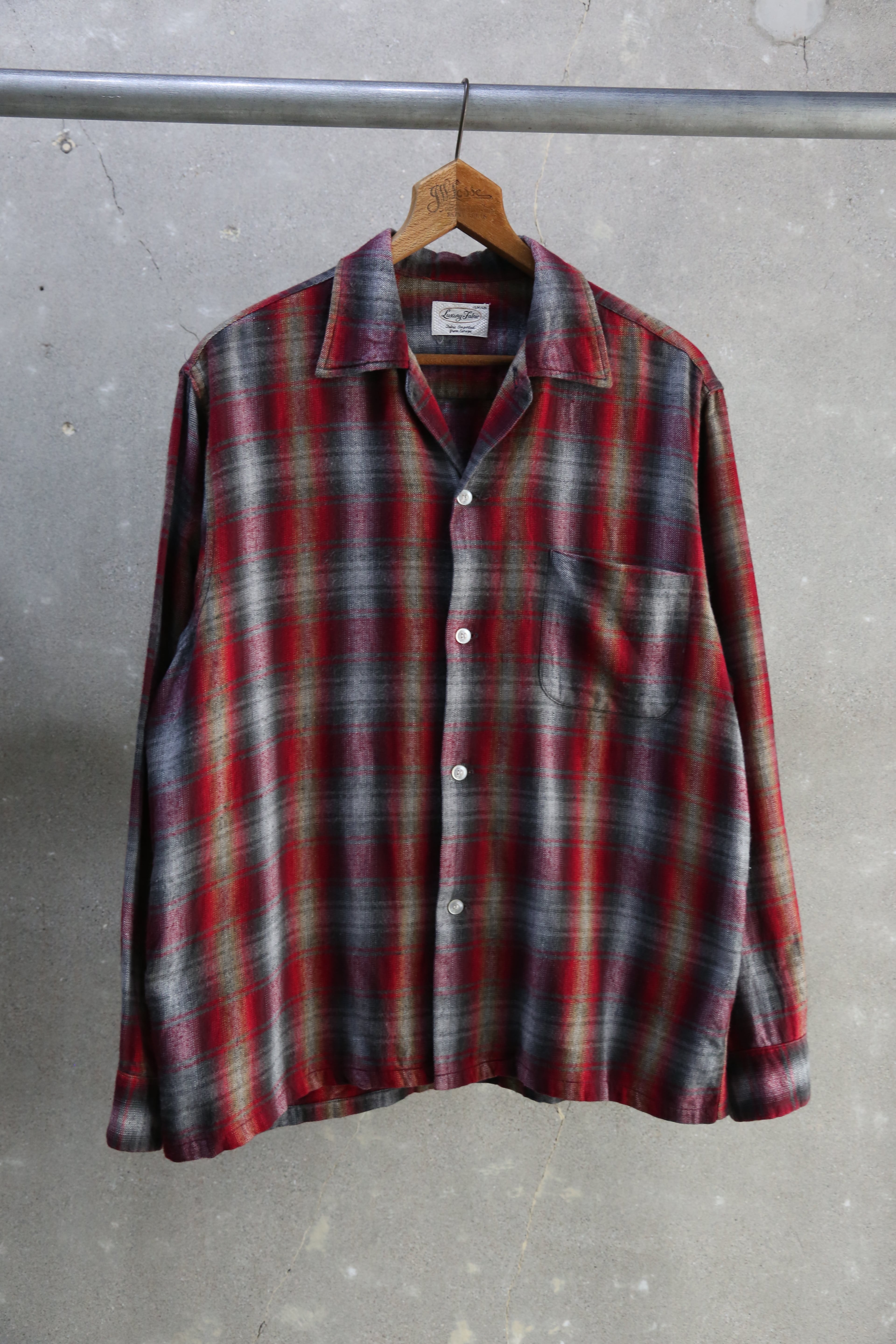 50s-60s Manhattan レーヨンシャツ 50~60s【Manhattan】S/S Rayon Open Collar Shirt | the Holic vintage