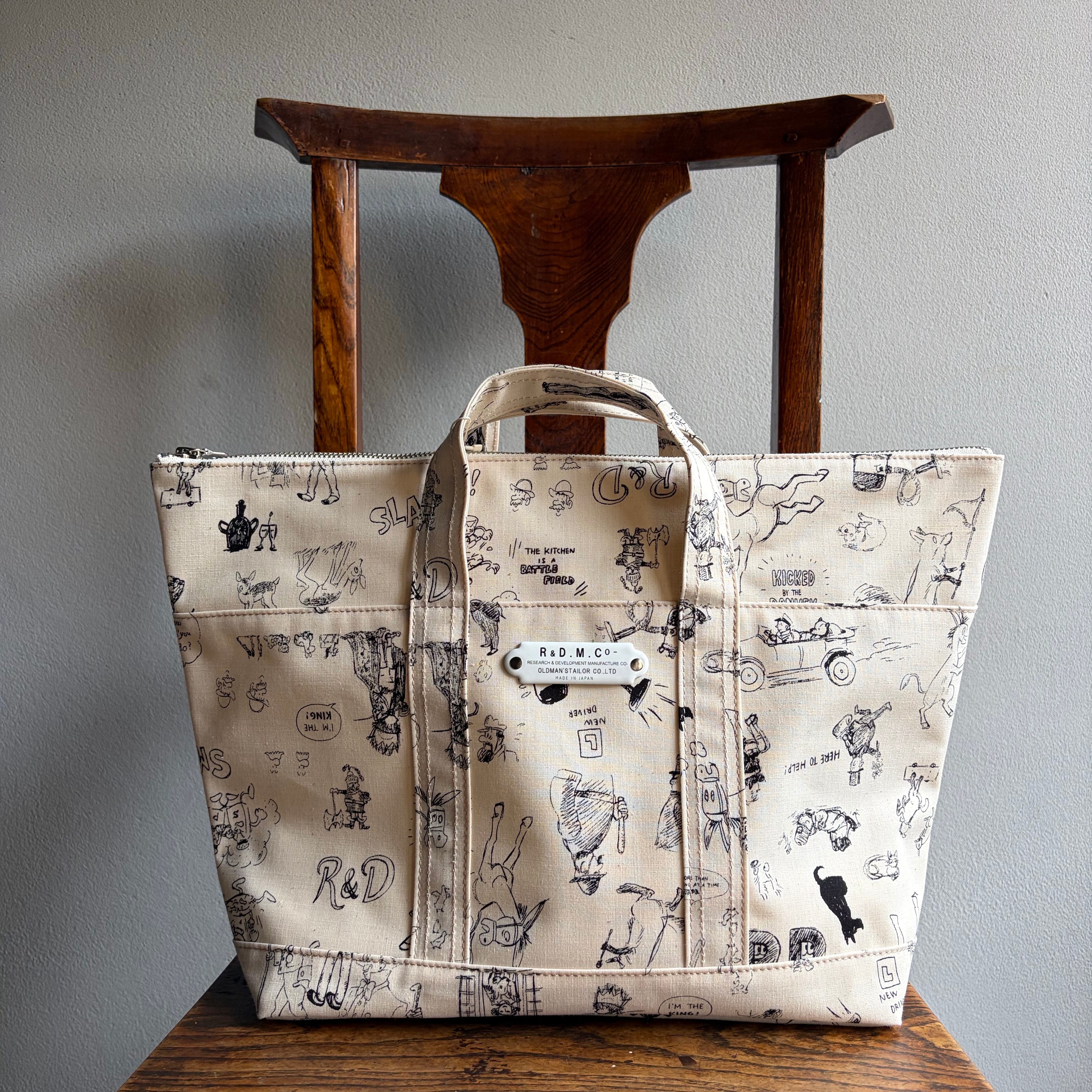 R&D.M.Co-/OLDMAN'S TAILOR オールドマンズテーラー GRAFFITI TOTE BAG