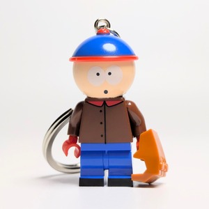 【ブロックフィギュアキーホルダー】 South Park ( サウスパーク ) 〚アメリカン雑貨 アメトイ〛