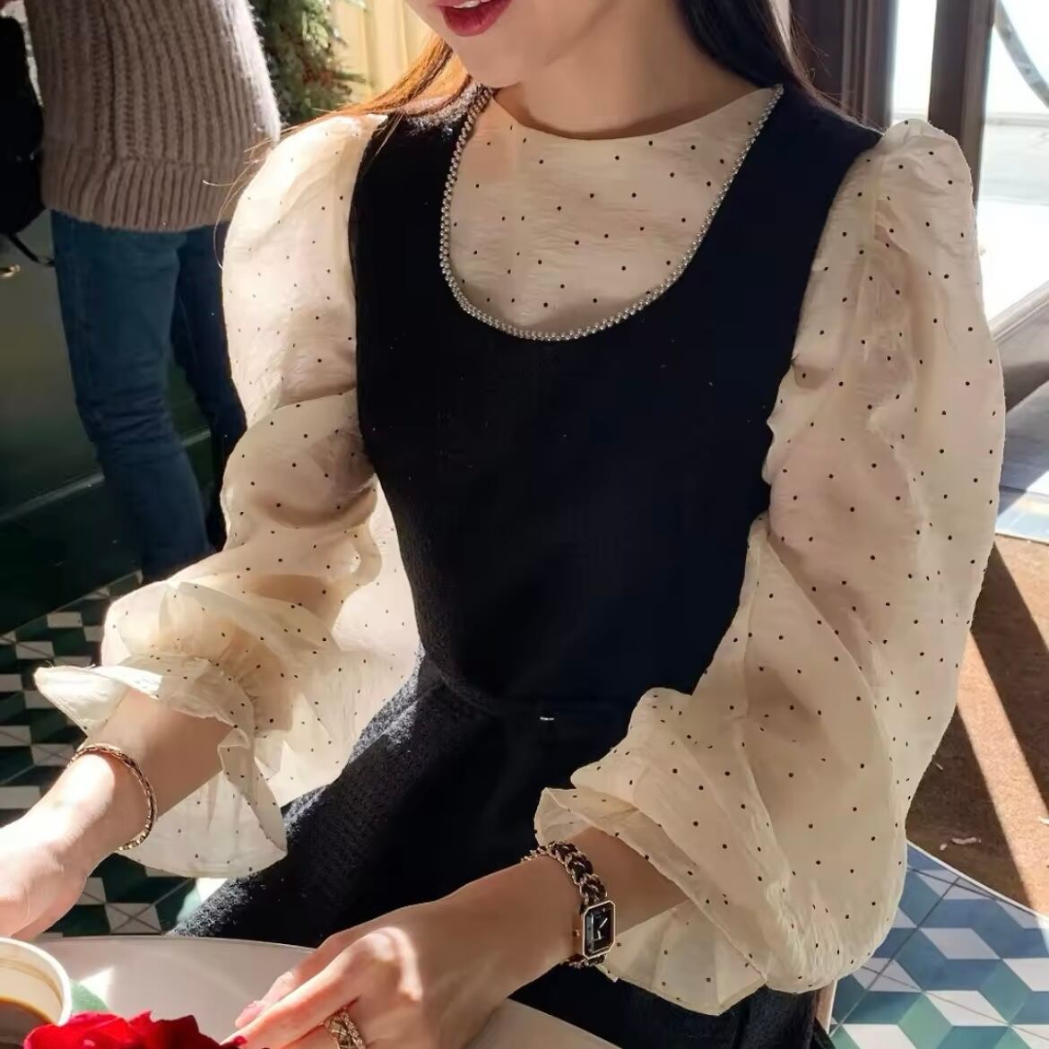 2wayリボンブラウス