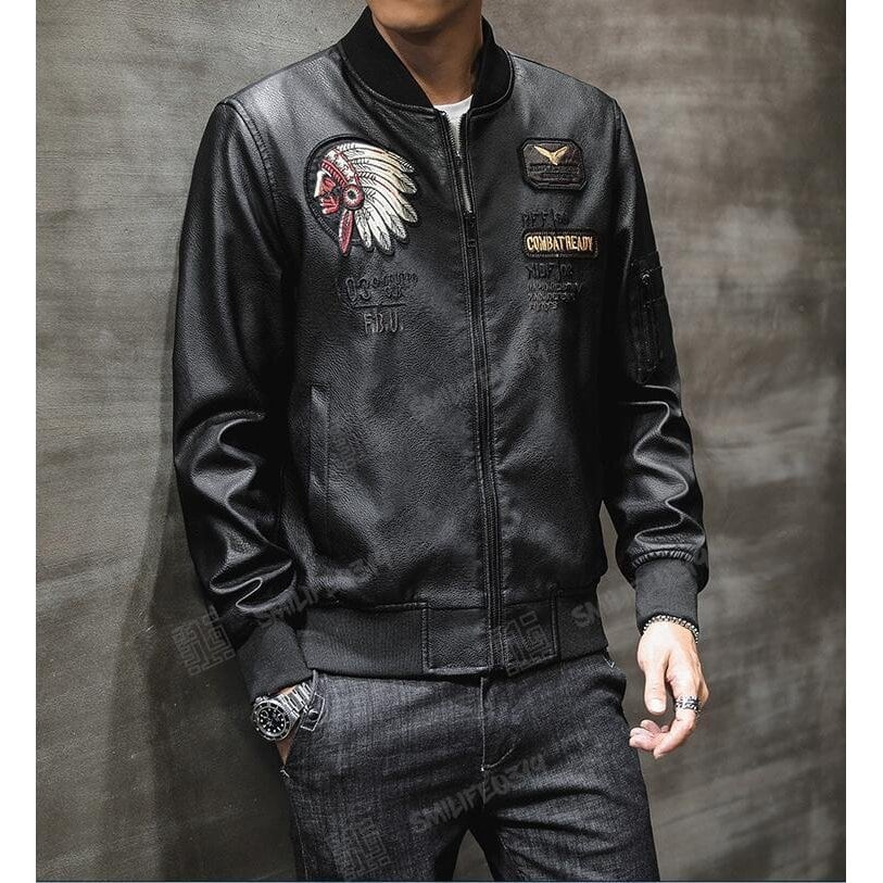 ライダースジャケット レザージャケット メンズ 2色 PUレザー 革ジャン