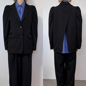 【鹿児島先行販売】パフスリーブシングルテーラードJK/ブラック