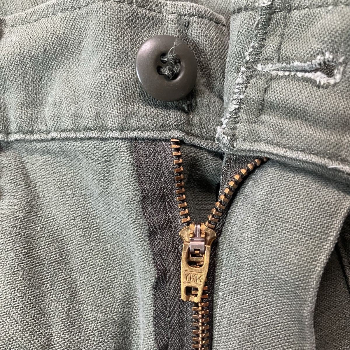 60s US ARMY OG-107 ベイカーパンツ　ジッパー US ARMY OG-107 ベイカーパンツ YKK ZIP ミリタリー 民間品 30x28
