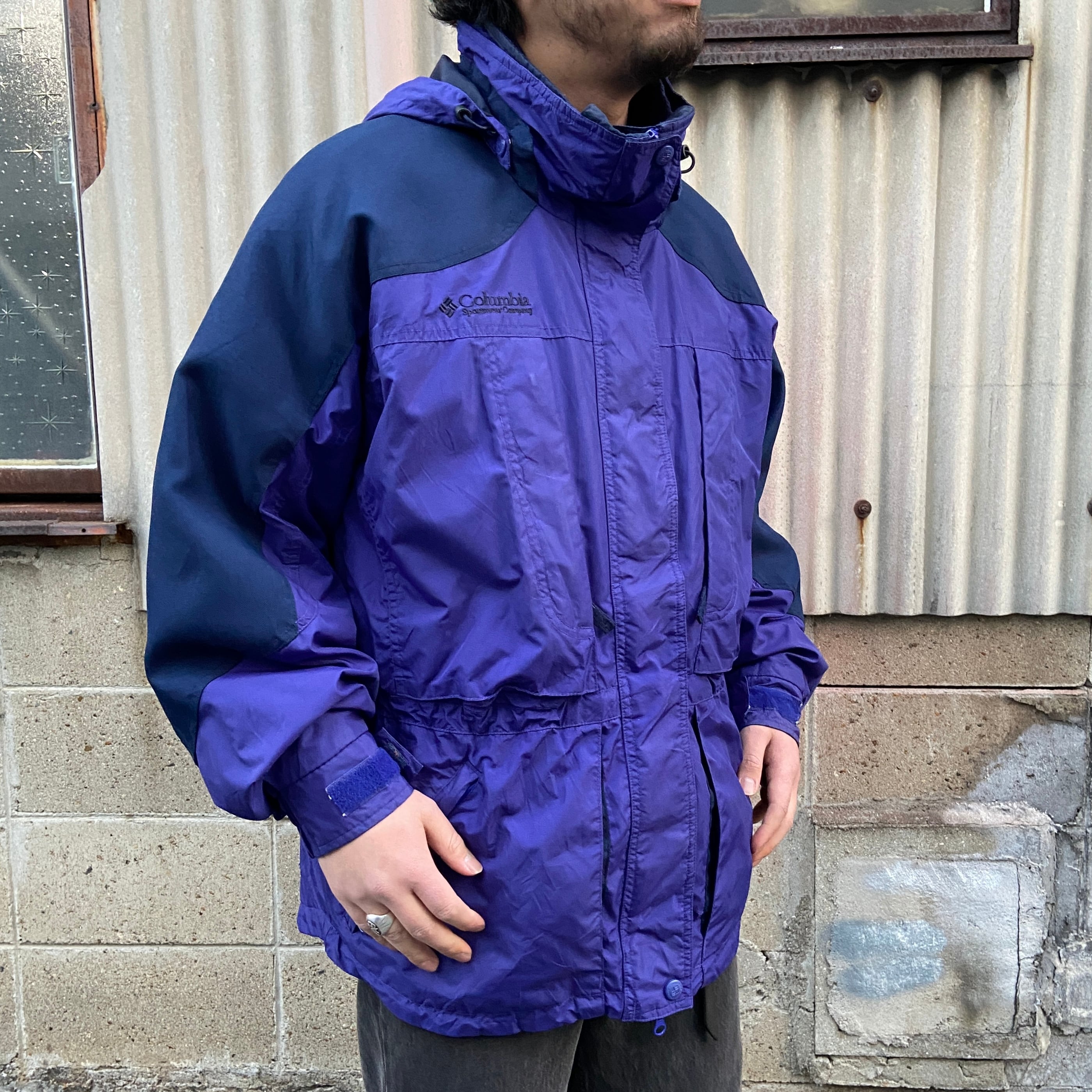 90年代 Columbia コロンビア Double Whammy 3WAY マウンテンパーカート 