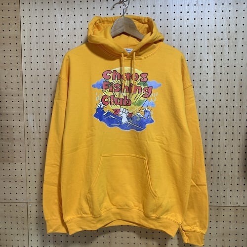 Chaos Fishing Club GRAB IT HOODIE カオスフィッシングクラブ イエロー / グレー / ブラック | MEGURU powered by BASE