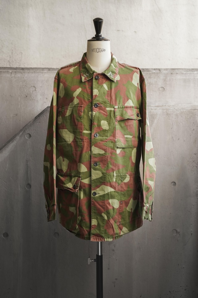 80's "FINNISH ARMY" M-62 Camouflage Reversible Field Jacket (Later Model)