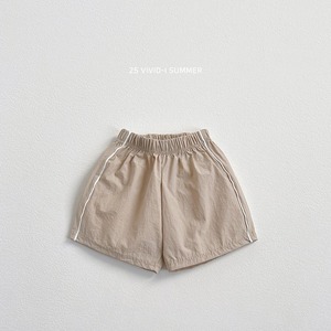 【即納/S】nylon piping pants / vividi