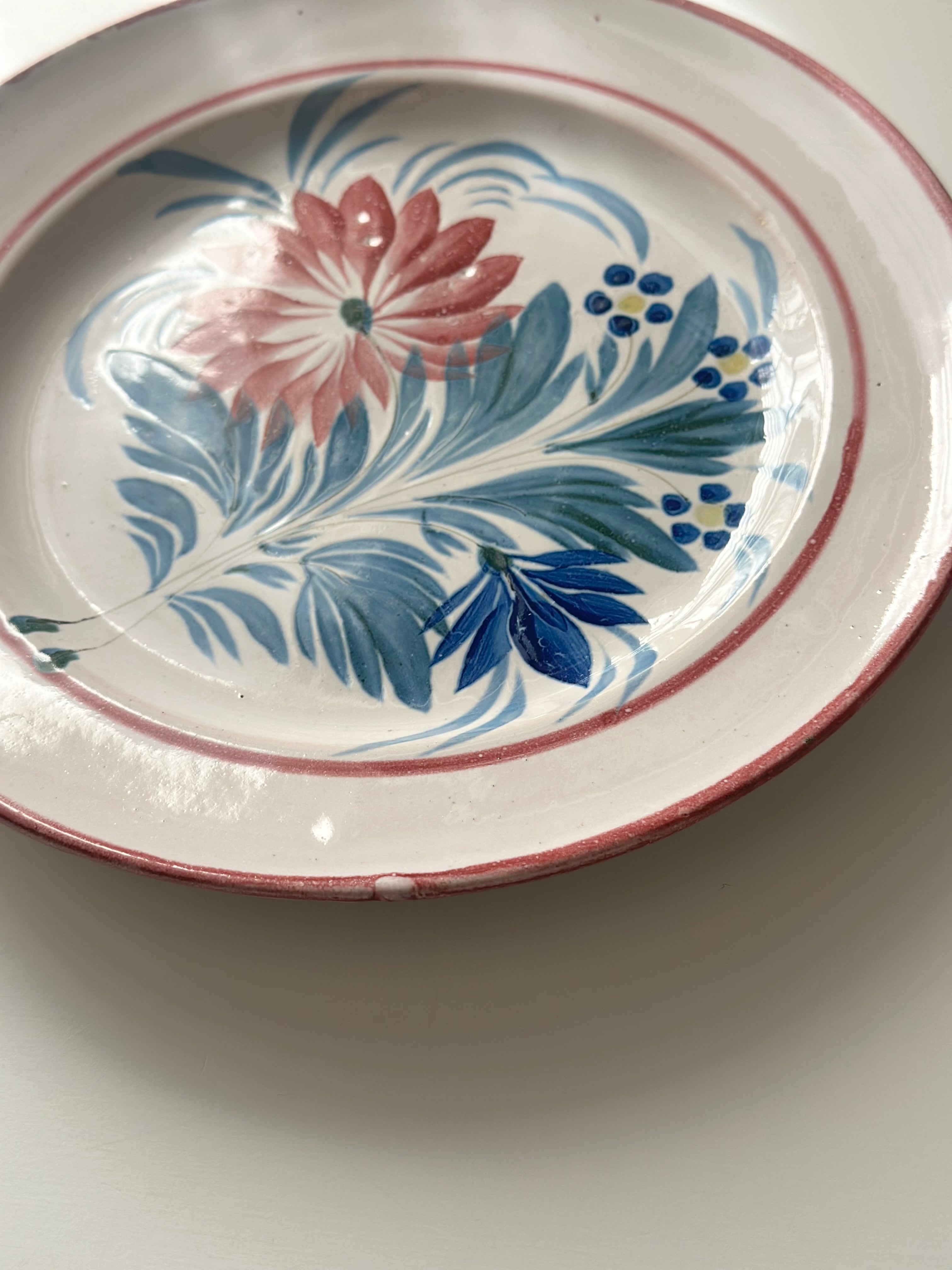french vintage plate / 花柄のヴィンテージプレート | VIRON antique