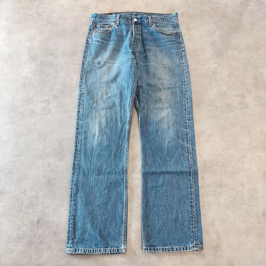 リーバイス501 Levis W36 ブルーデニム 青 00s 古着 15785