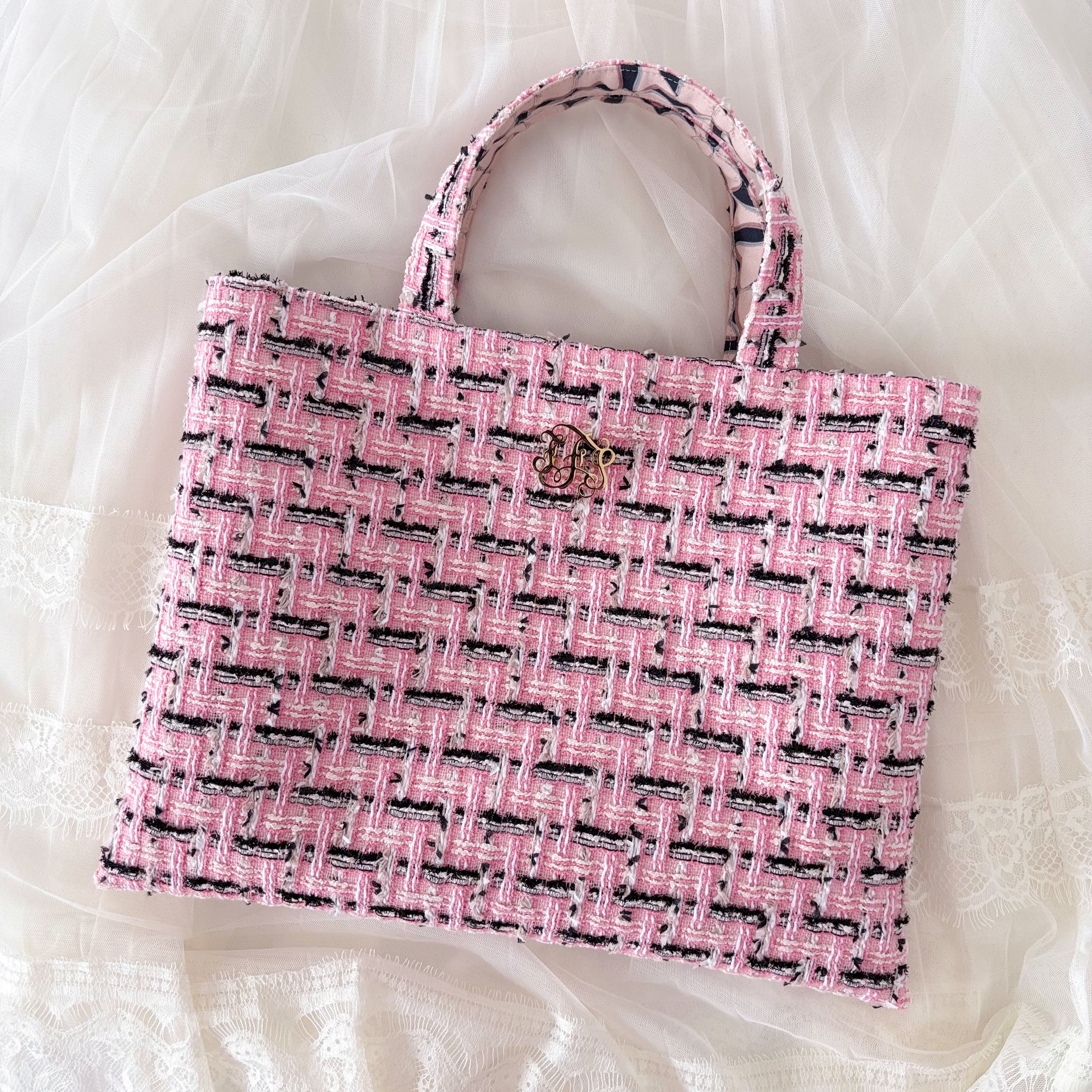 fitafita様　バレリーナ36サイズ　ハンドメイドバッグ未使用品 41【バッグ】Couture Bag36〔LINTON×Ballerina〕① | Fita Fita