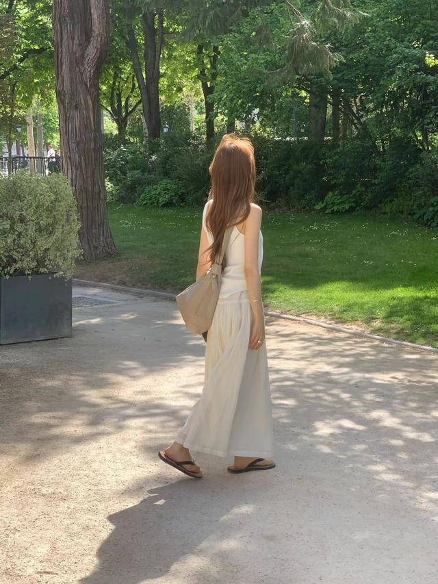 (予約) ounce / Cwrinkle skirt 1color