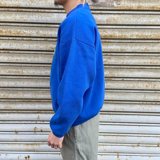 90s タズ キャラクタースウェット Looney Tunes USA製 L 青