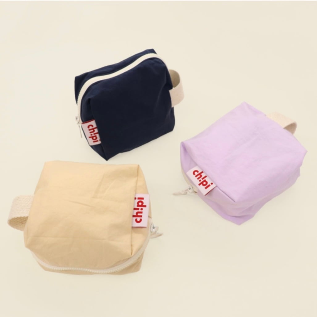 Dumpling Pouch 3color ポーチ スクエアポーチ 韓国雑貨 Ch Pi 韓国文房具 雑貨 La Violette