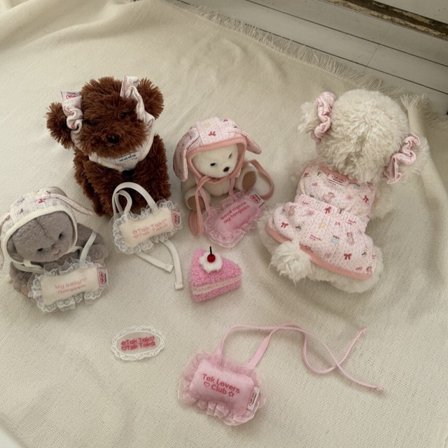 【予約】[tak!tak!tak!tak!]  OPS（baby pink）Milk Pink Eyelet Series