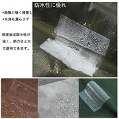 EVYSEAS ビニール補修用テープ ボンド ストームガード 耐熱 防水テープ 高弾性 TPU素材 漏れ防止 穴修理 空気漏れ シームテープ (透明5CM*5CM*25枚)