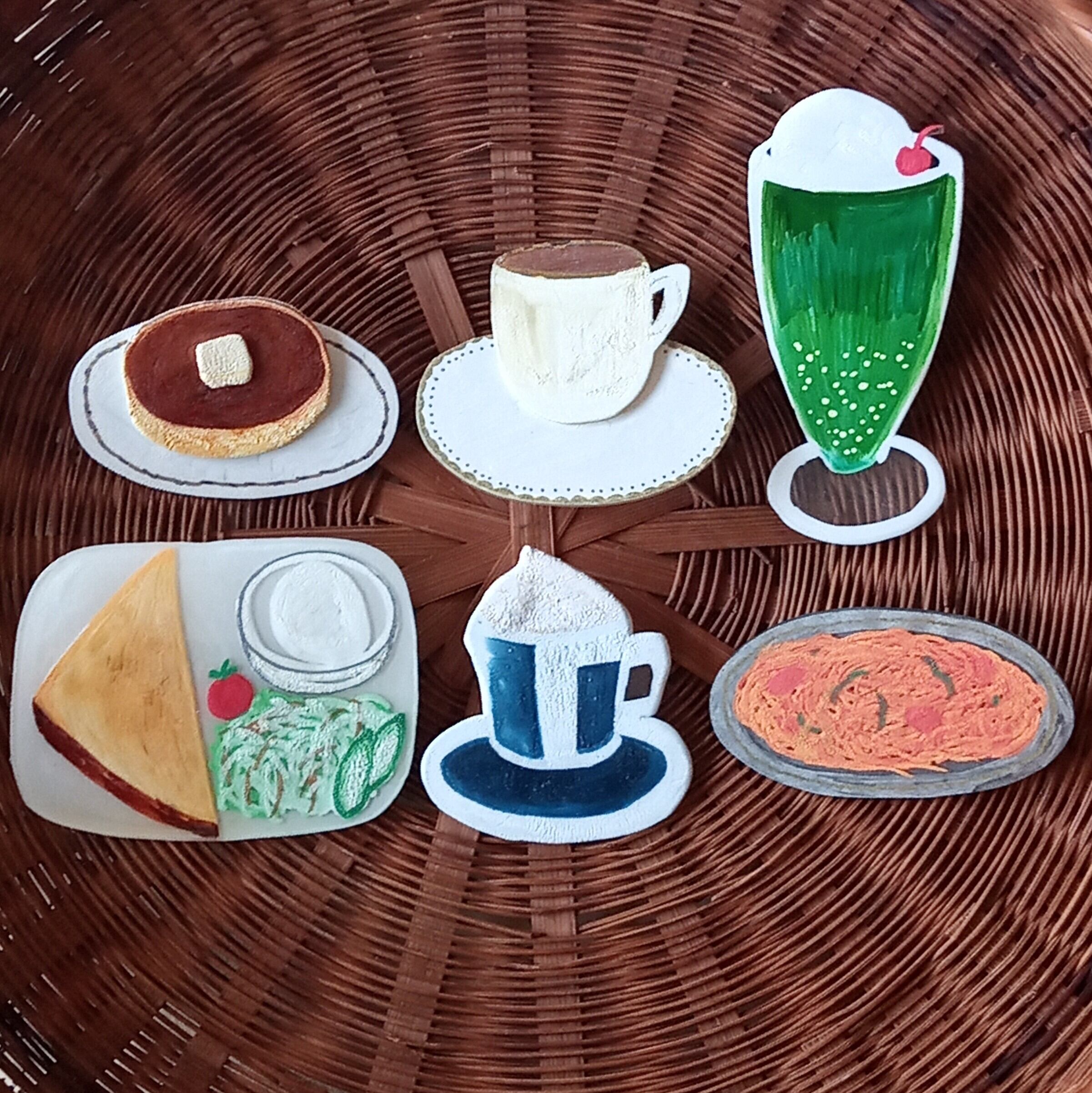 ヘンテコ ブローチ 「純喫茶のモーニング」