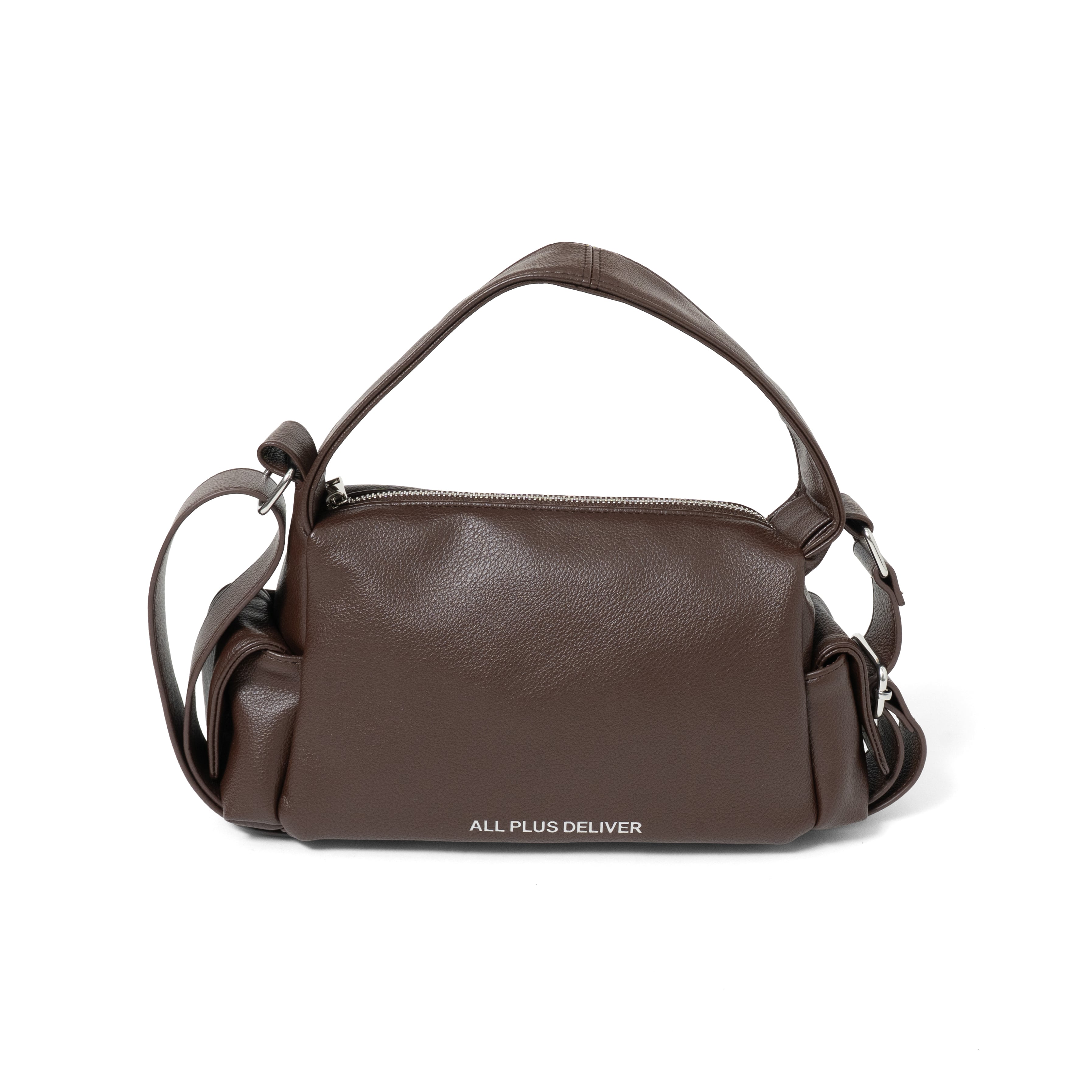 ALPSDR 2WAY LOGO SHOULDER BAG / BROWN