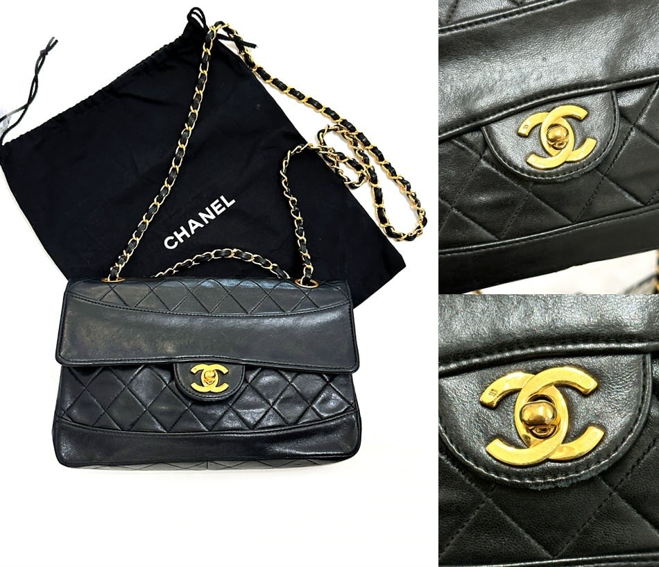 CHANEL シャネル マトラッセ 24 ダブルチェーン ショルダーバッグ