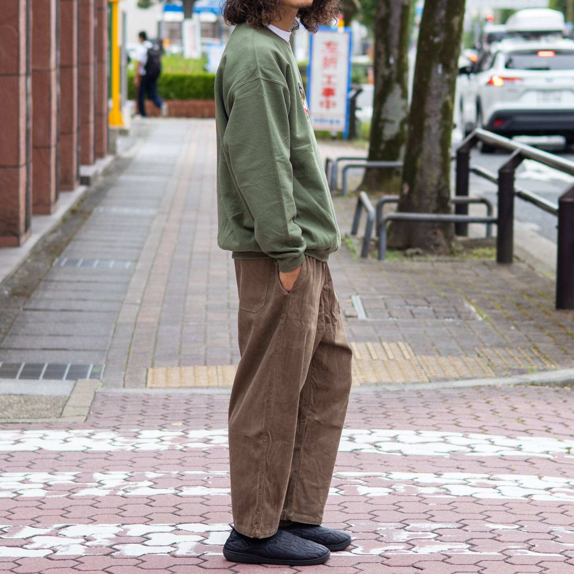 VOIRY SUNDAY PANTS-CORDUROY L-BROWN / VOIRY | PEPS