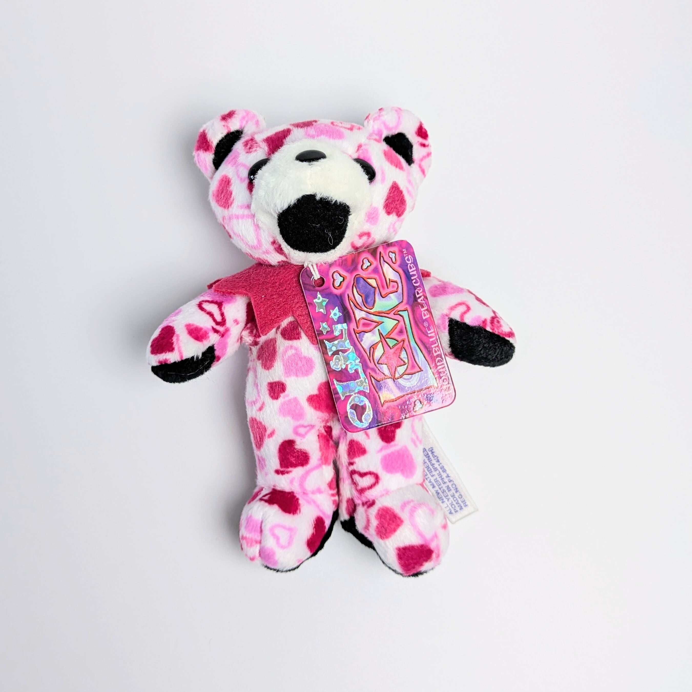 ☆DEADSTOCK / VINTAGE☆ 2001年製【 Grateful Dead(グレイトフルデッド)】5inch 5インチ / Bean Bear ビーンベア / ハート柄 / シリーズA / ベロなし 舌なし  / Lil Love リル・ラブ / 日本限定 JAPAN LIMITED〚アメリカン雑貨 アメトイ〛
