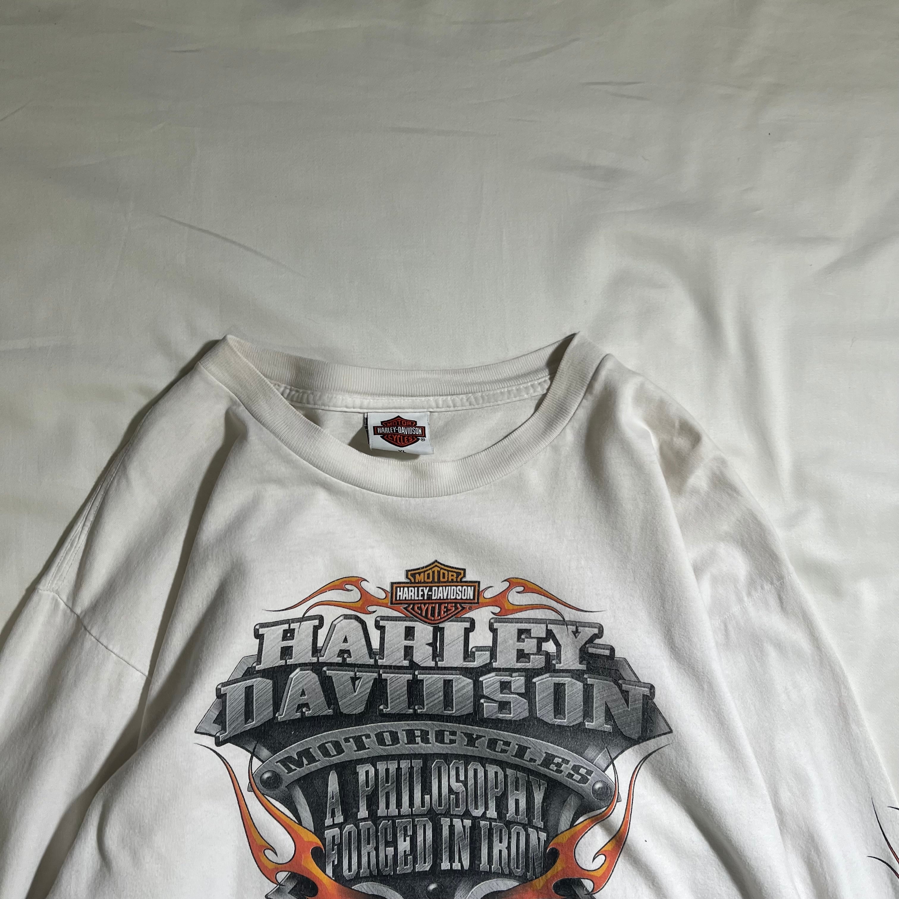 Harley-Davidson flame pattern parka y2k