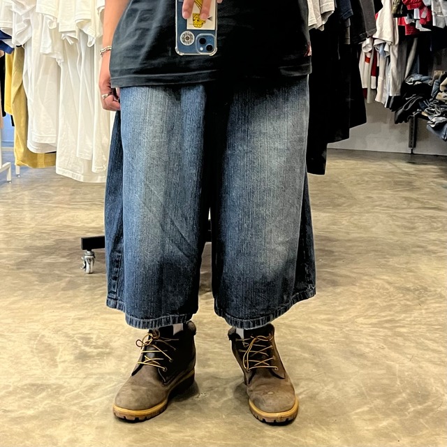 【HIPHOP / ヒップホップ】デニムハーフパンツ