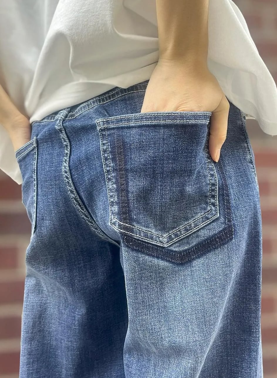 INDIMARK インディマーク ニューワイドデニム ベーシックブルー WJ201