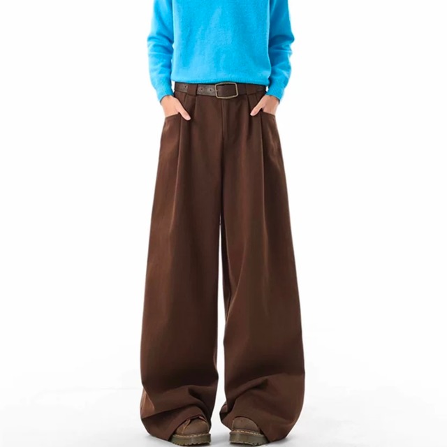 ハイウエスト ワイドストレート パンツ M00051