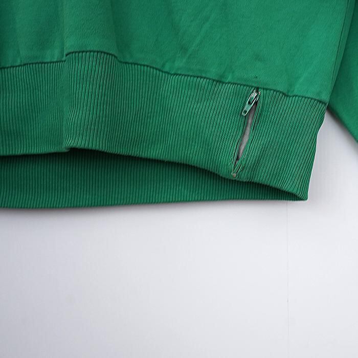 70s フランス製 シュミーズラコステ ロゴ刺繍スウェット L グリーン 緑 | fuufu powered by BASE
