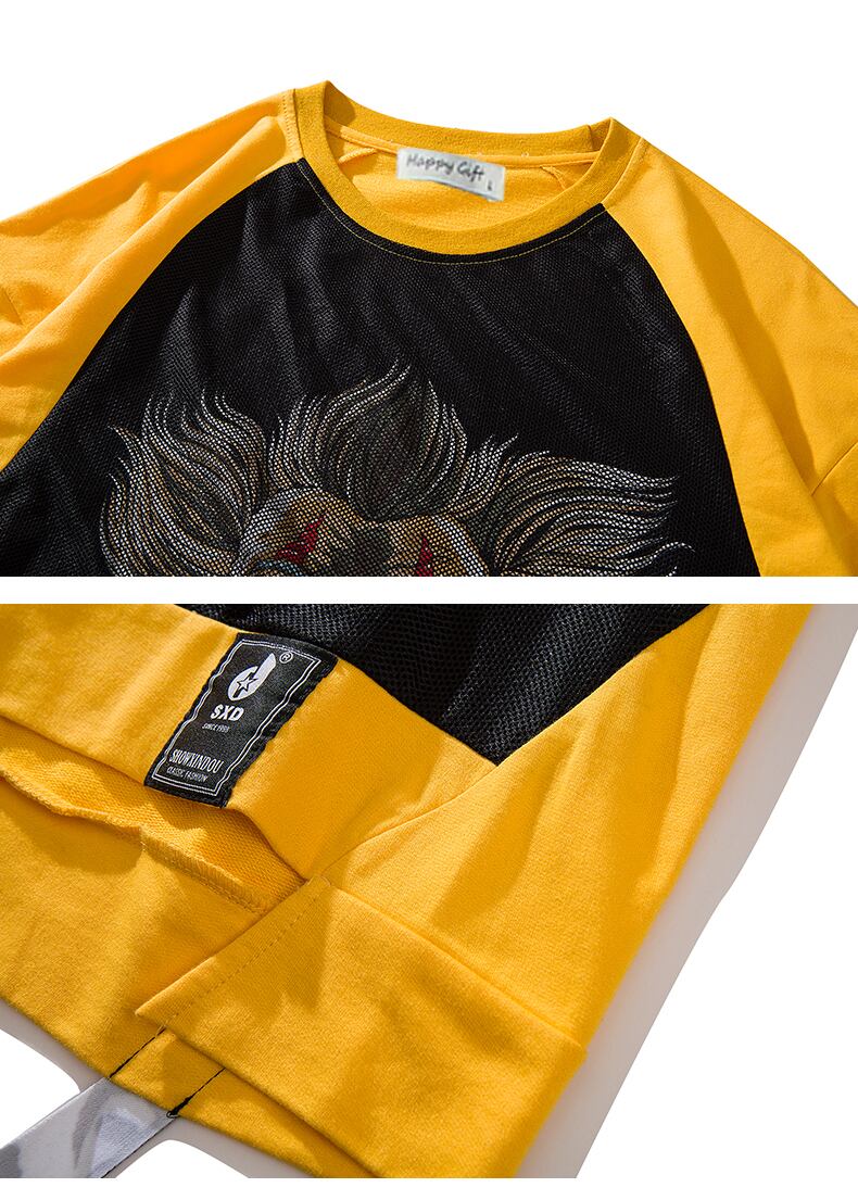 全2色 Tシャツ カットソー プリント カジュアル ストリート 