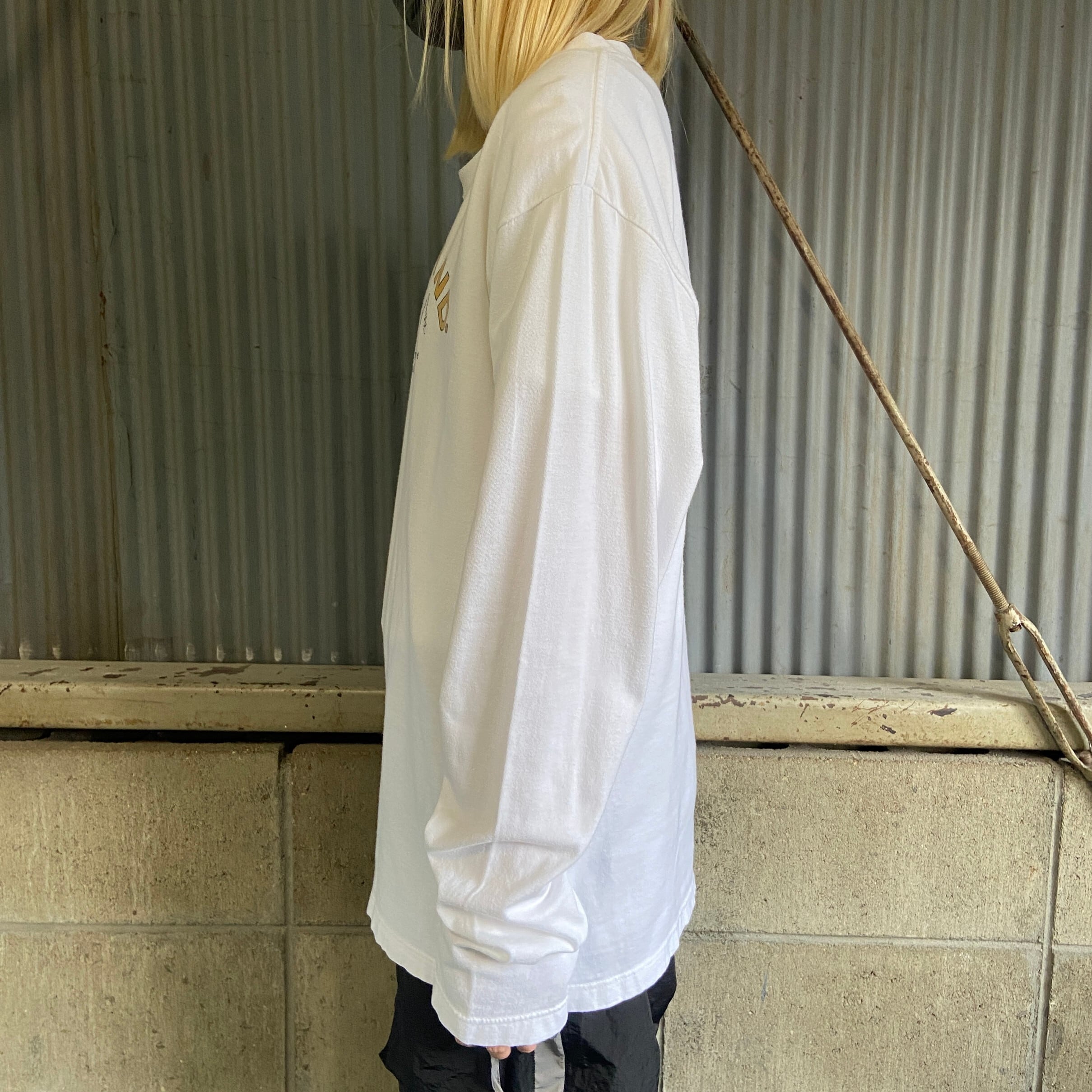 ティンバーランド 90s ヴィンテージ 肉厚ロンT 刺繍ロゴ 古着 XLネイビー 3b4ea25eeb61a9e10008e435f8fd39