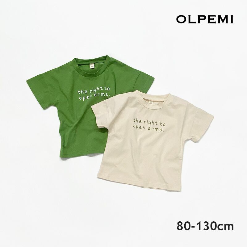 ロゴTシャツ【T161】 インポート 韓国子供服 韓国雑貨のOLPEMI 雑貨 インテリア