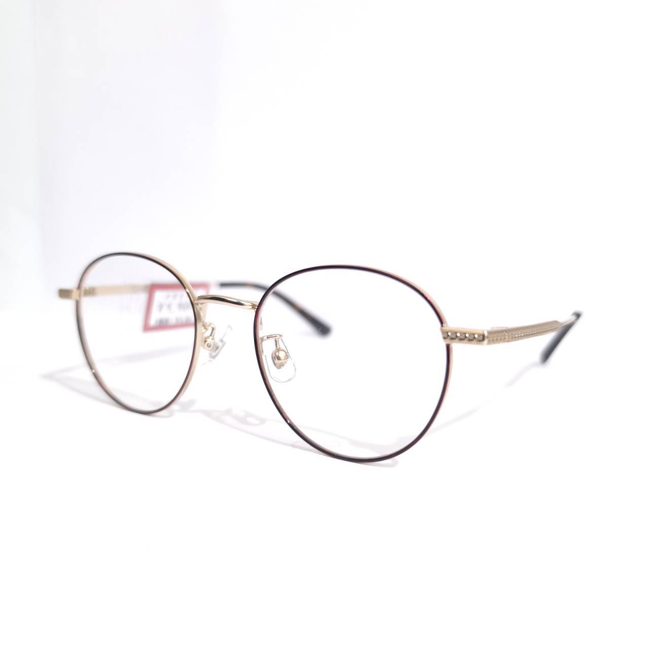【GLASS Biz】ボストンメタルフレーム デミブラウン