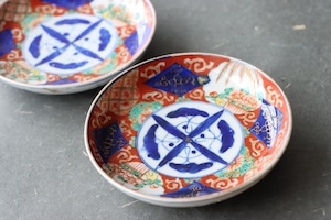 伊万里焼 色絵 花唐草文 小皿/Imari small plate