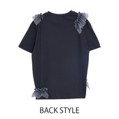 MMD106TEB グラデチュールフリルTシャツ
