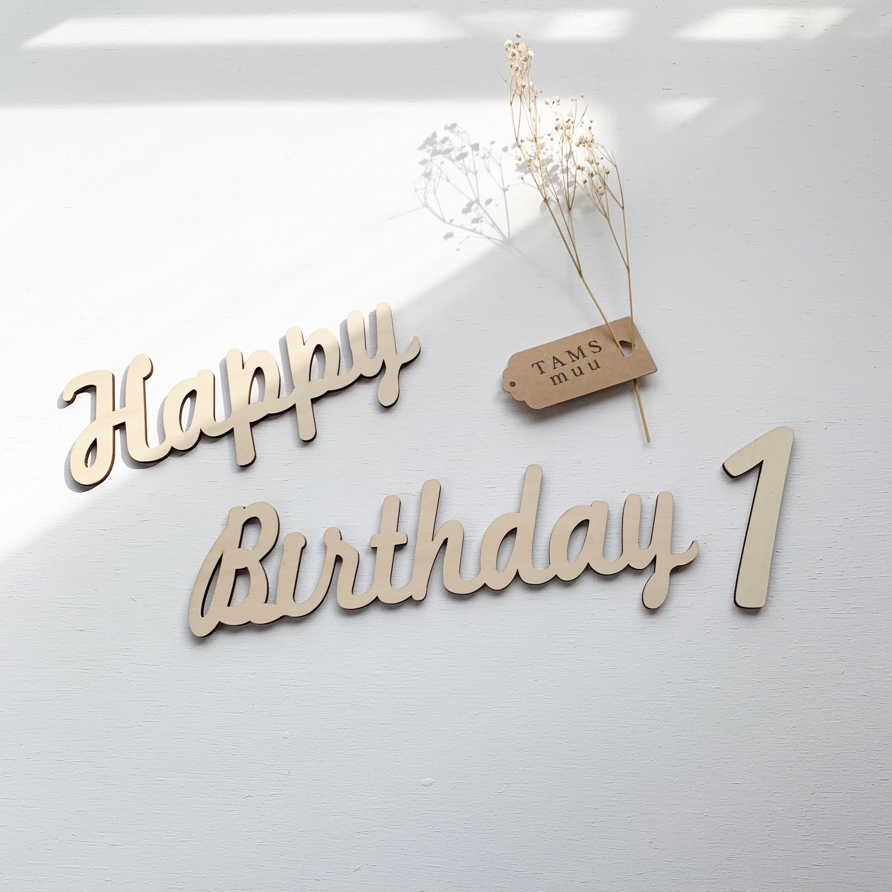 即納】Happy 100 Days レターバナー | TAMSmuu