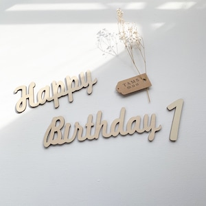 【即納】Happy Berthday 1 レターバナー